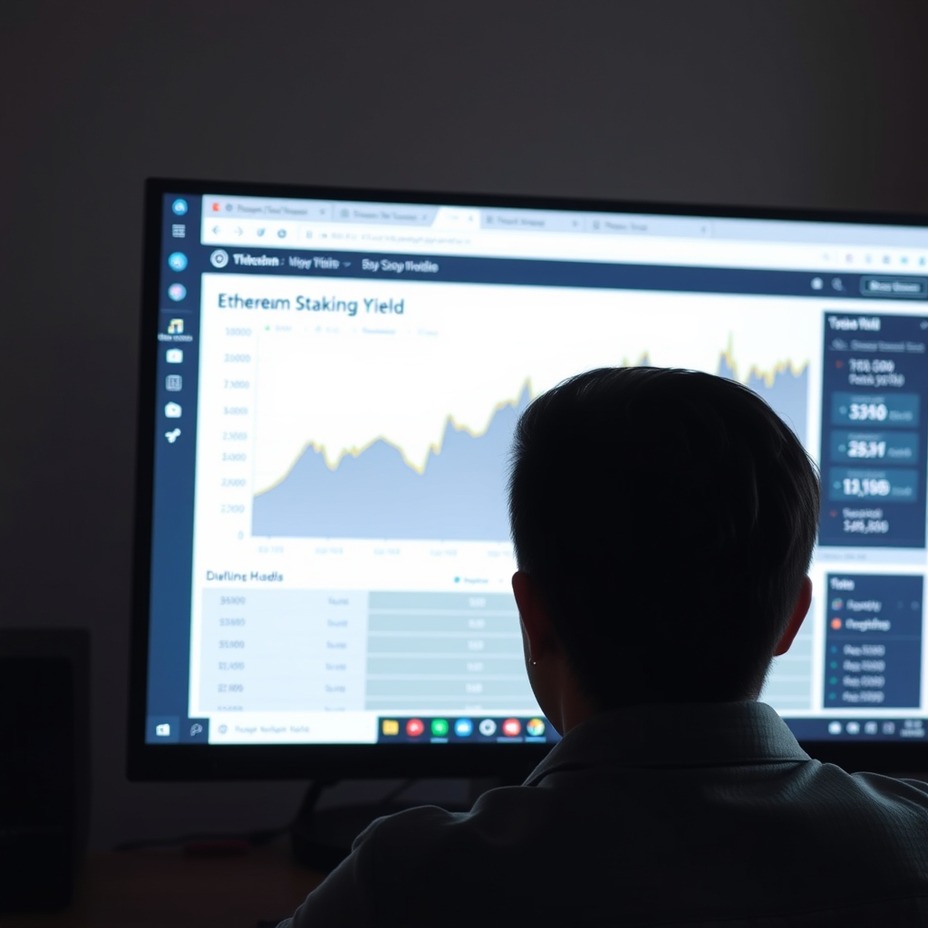 Ethereum staking yield graph