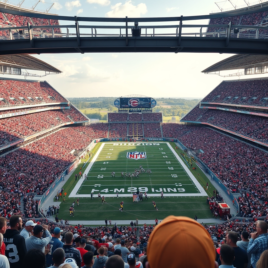 NFL preseason football in action